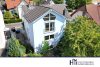 HTI | Ruhig gelegenes Zweifamilienhaus mit schönem Garten in Niddatal-Ilbenstadt - Luftbild Gartenseite