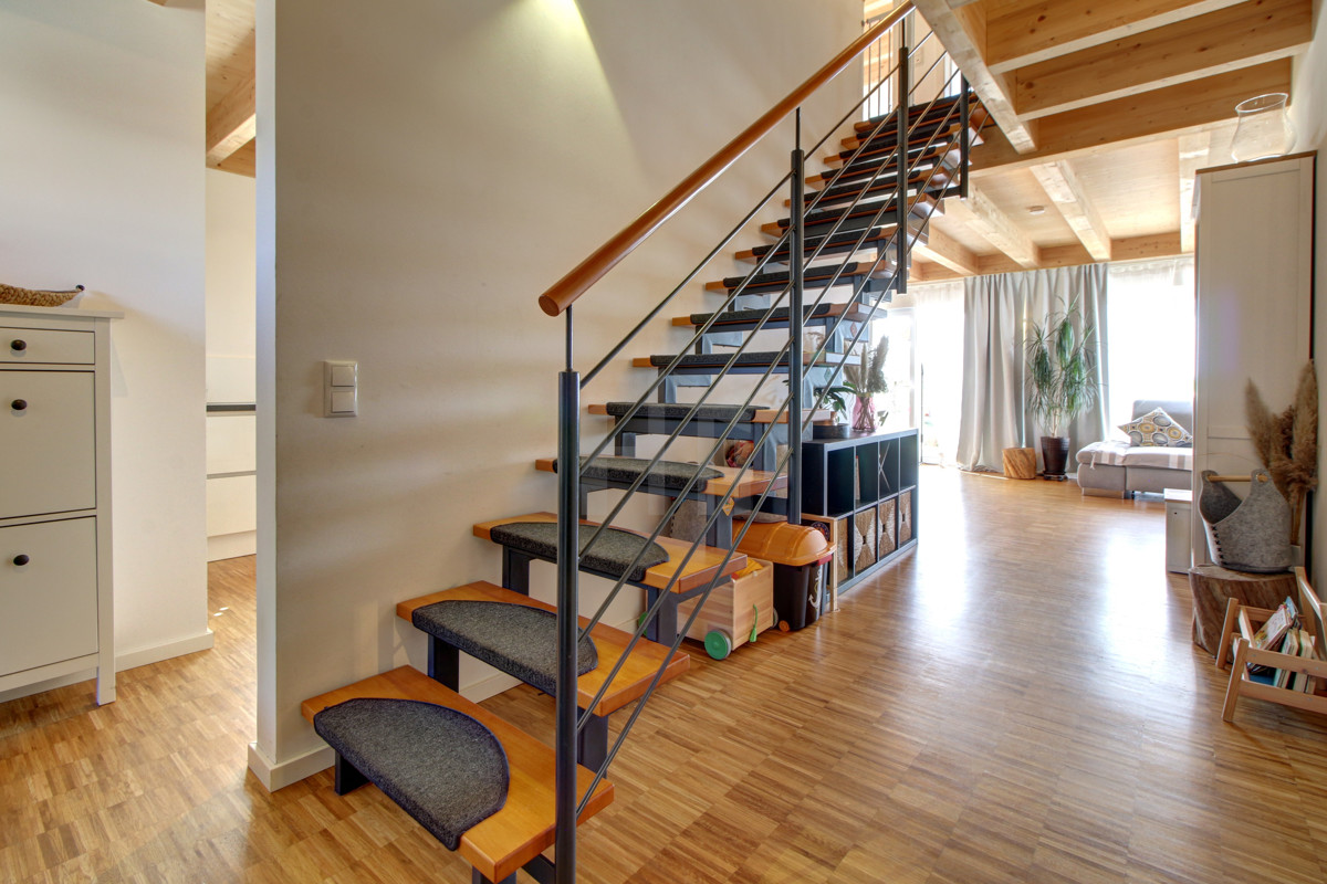 Freitragende Treppe