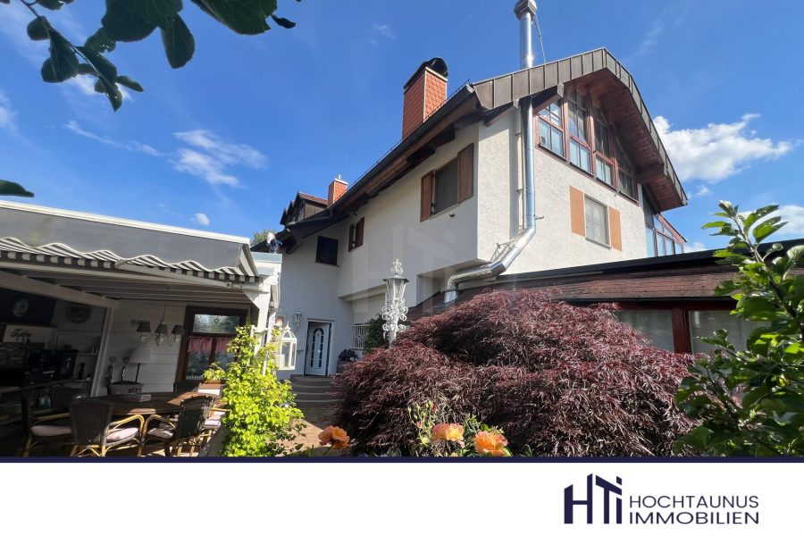 HTI | Außergewöhnliches Zweifamilienhaus mit idyllischem Garten inkl. Feldbergblick, 61250 Usingen / Eschbach, Villa