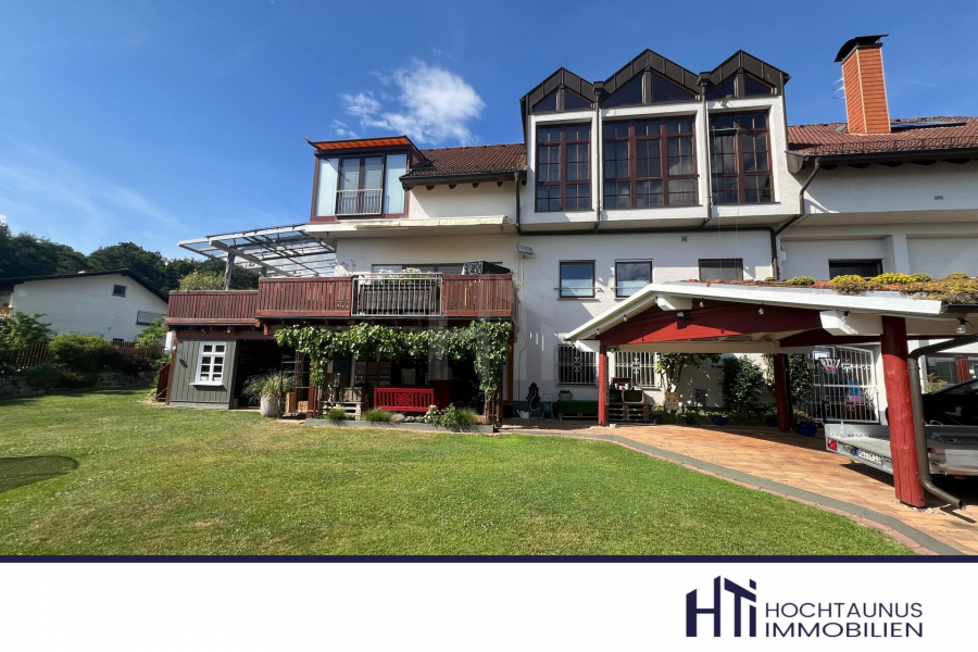 HTI | Außergewöhnliches Zweifamilienhaus mit idyllischem Garten inkl. Feldbergblick, 61250 Usingen / Eschbach, Villa